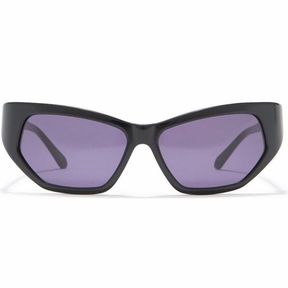 KAREN WALKER Black Superhero Wrap Sunglasses main image 6